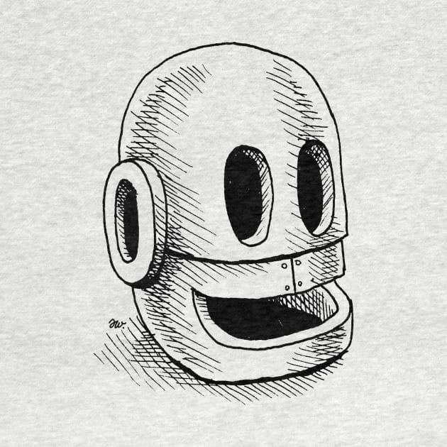 Robot-head by awcomix